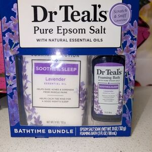 Dr Teal's Lavender Epsom Salt & Foaming Bath Bundle